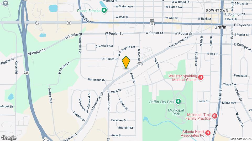 1021 Meriwether St Map and Location Details