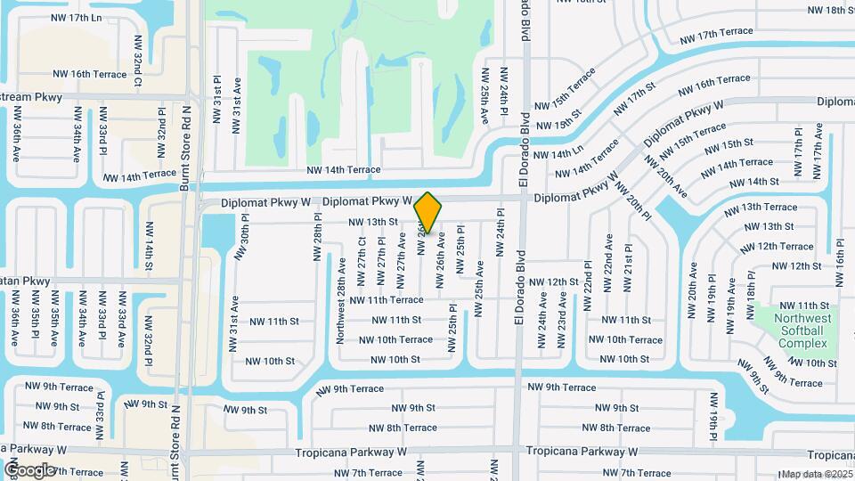 1229 NW 26th Pl Map and Location Details