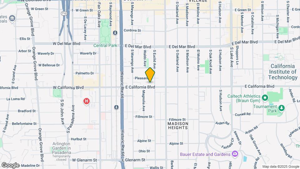 329 E California Blvd Mapa y Detalles de la Ubicación