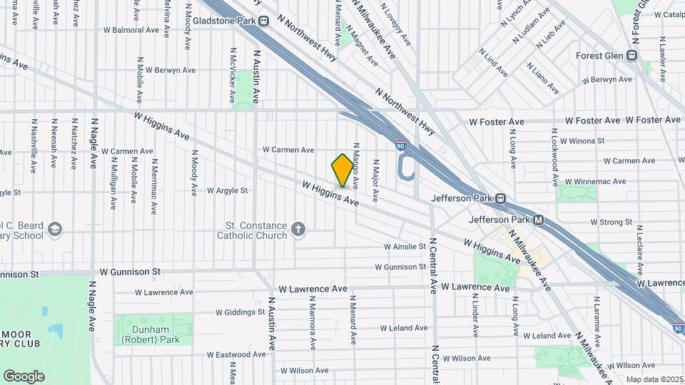 5768 W Higgins Ave Mapa y Detalles de la Ubicación