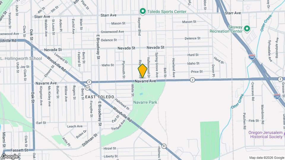 1505 Navarre Ave Map and Location Details