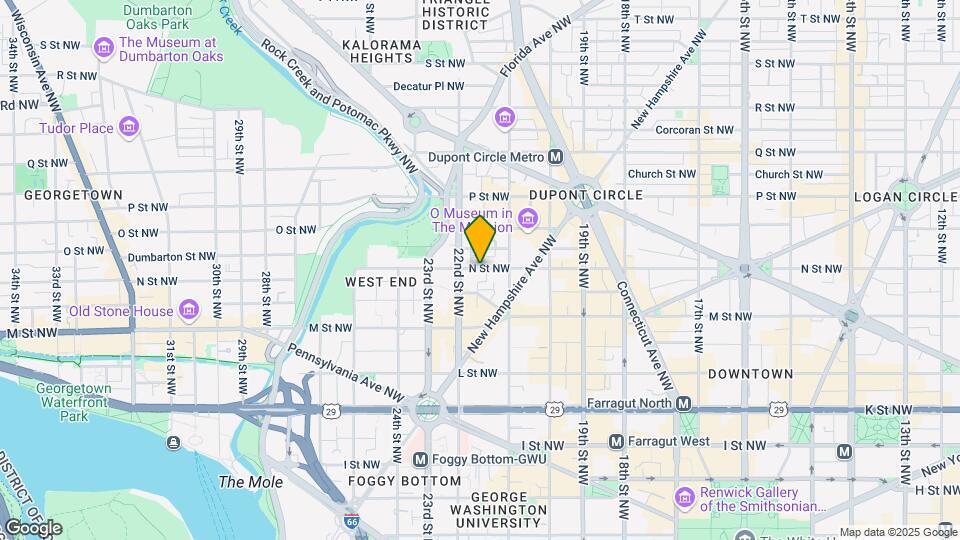 2130 N St NW Map and Location Details