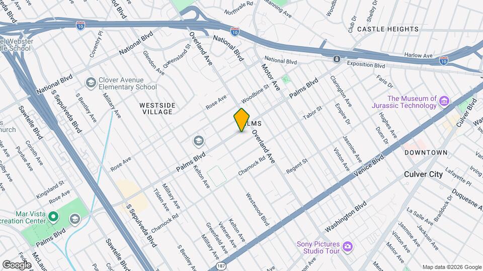 10730 Palms Blvd Map and Location Details