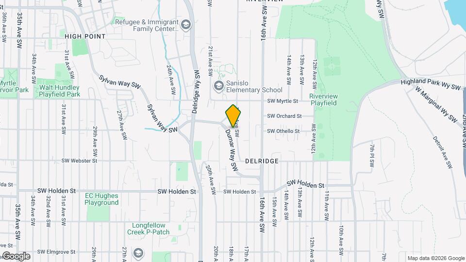 7153 18th Ave SW, Unit Downstairs Unit B Map and Location Details