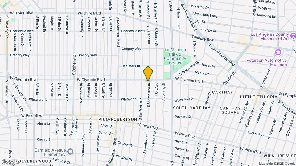 8630 W Olympic Blvd Mapa y Detalles de la Ubicación