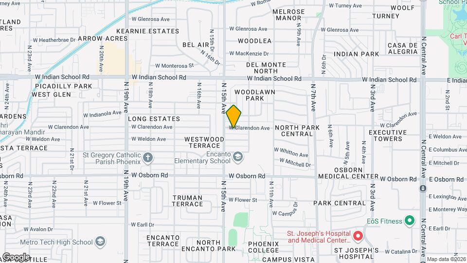 1405 W Clarendon Ave-Unit -5 Map and Location Details