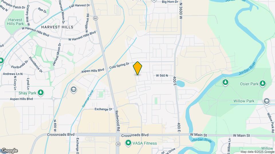 555 N Willow Springs Ave Map and Location Details