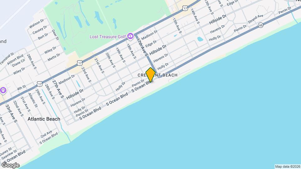 1711 S Ocean Blvd Map and Location Details