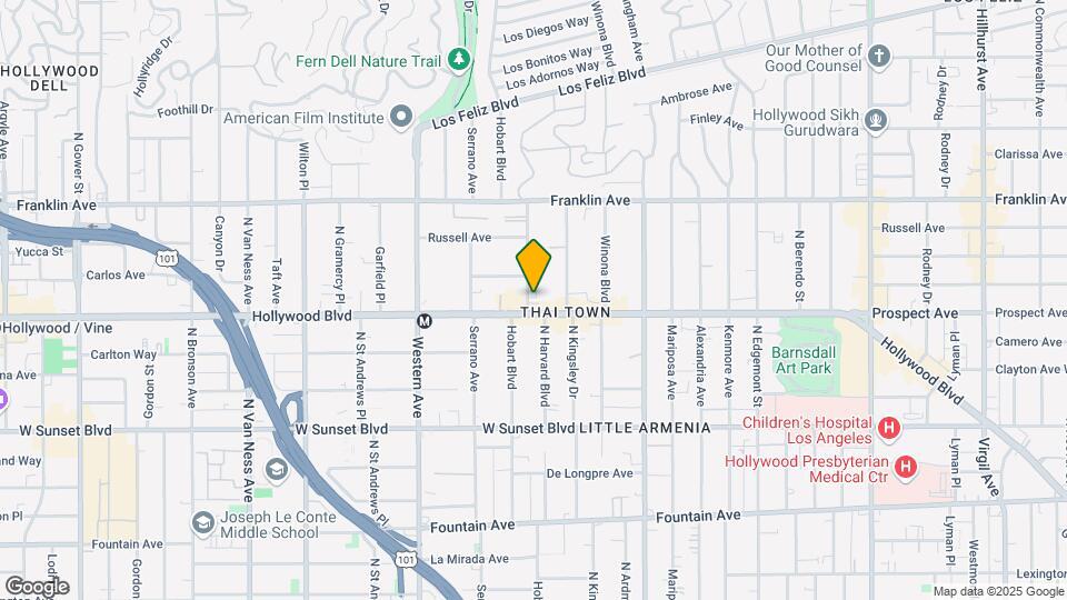 1710 N Harvard Blvd Map and Location Details