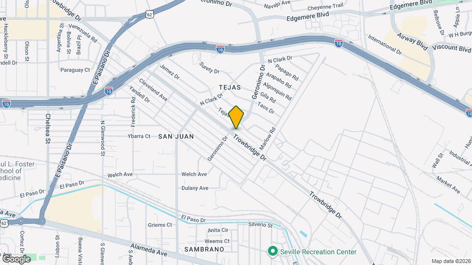 6203 Trowbridge Dr Map and Location Details