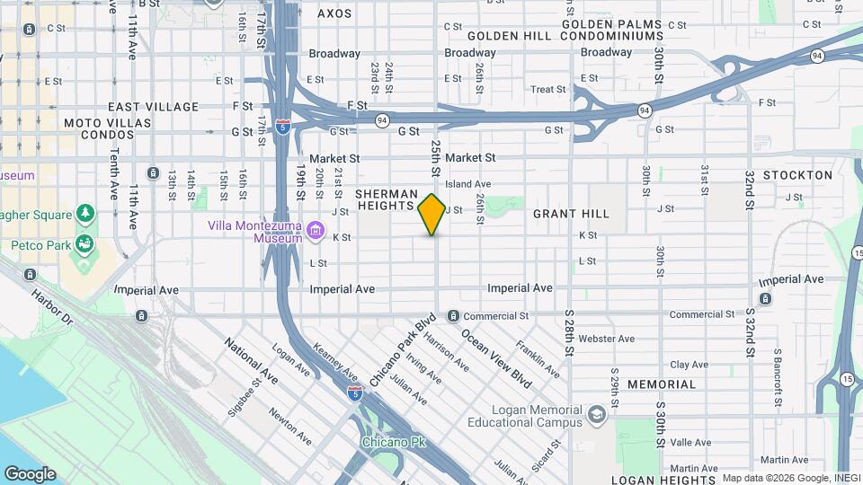 246 25th St Map and Location Details
