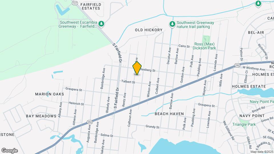 830 Calhoun Ave Map and Location Details