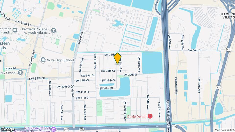 3770 SW 58th Terrace Map and Location Details