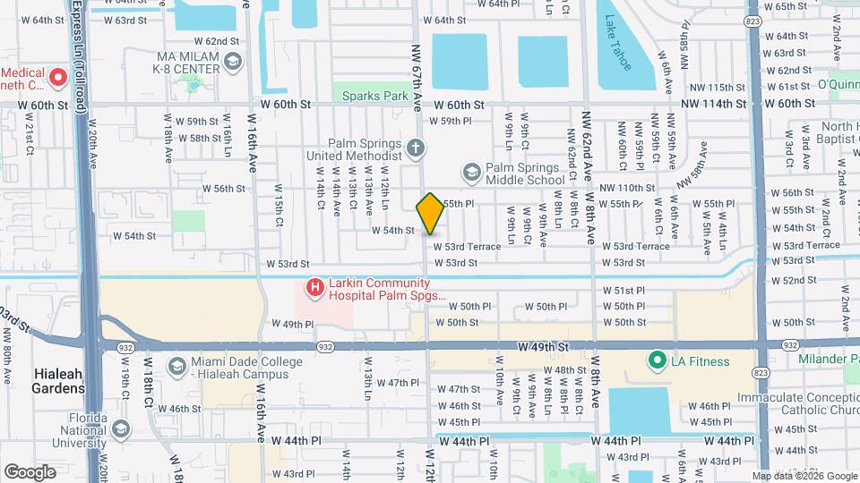 1191 W 53rd Terrace Map and Location Details