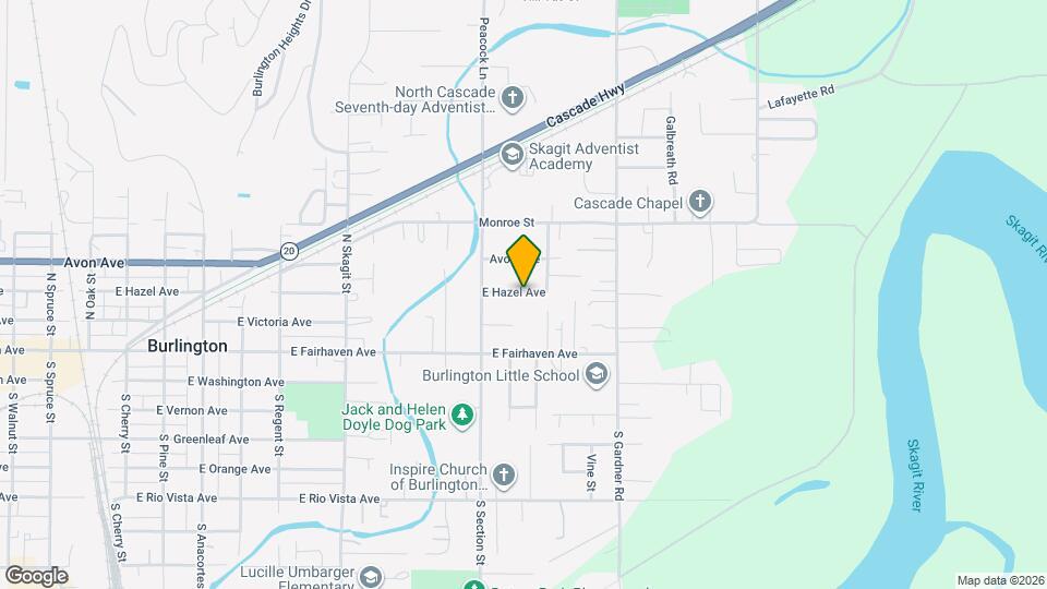 1602 E Hazel Ave Map and Location Details