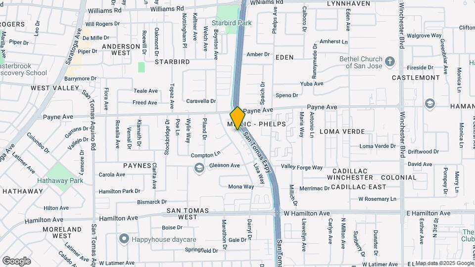 1359 San Tomas Aquino Pkwy Map and Location Details