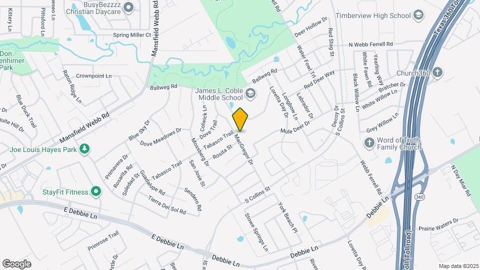 8209 MacGregor Dr Map and Location Details