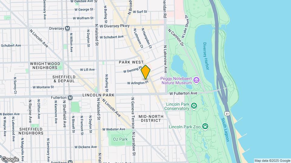516 W Arlington Place Map and Location Details