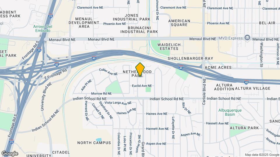 Large quiet two bedroom Map and Location Details