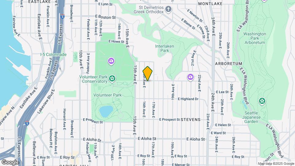 1250 16th Ave E Map and Location Details