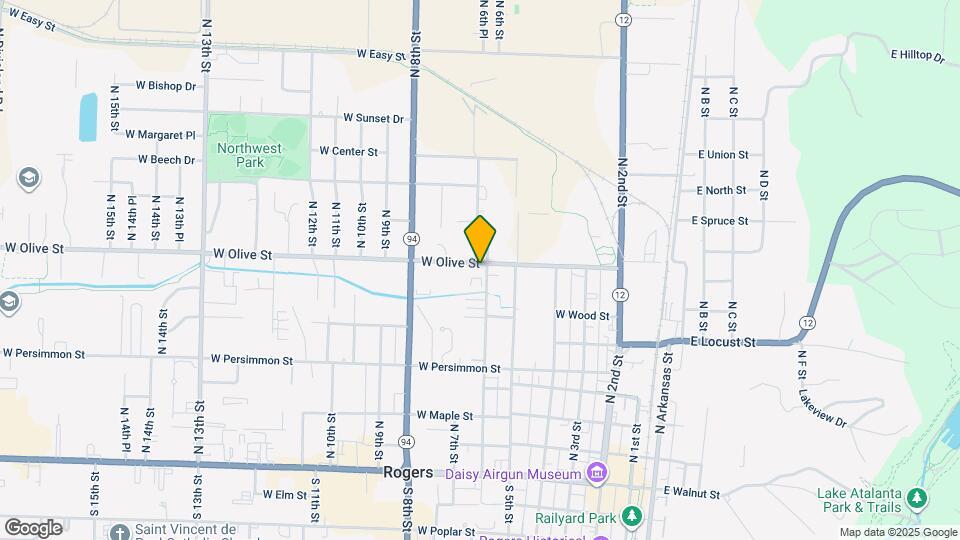 600 W Olive St Map and Location Details