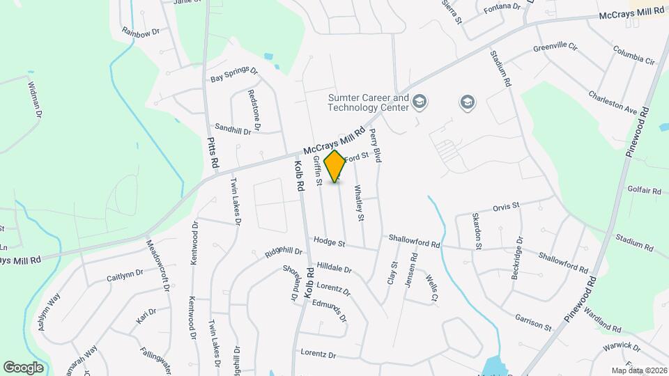 868 Watts Dr Map and Location Details