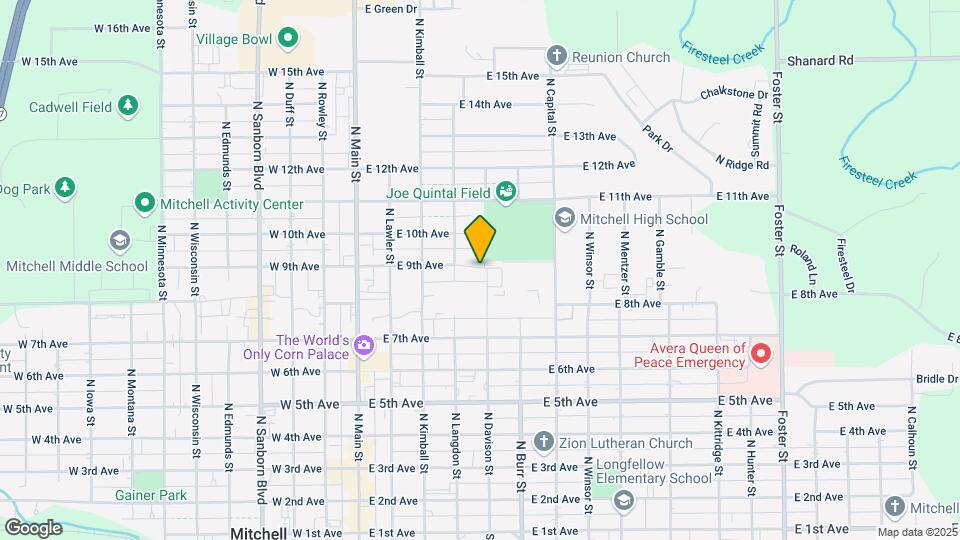 421 E 9th Ave Map and Location Details