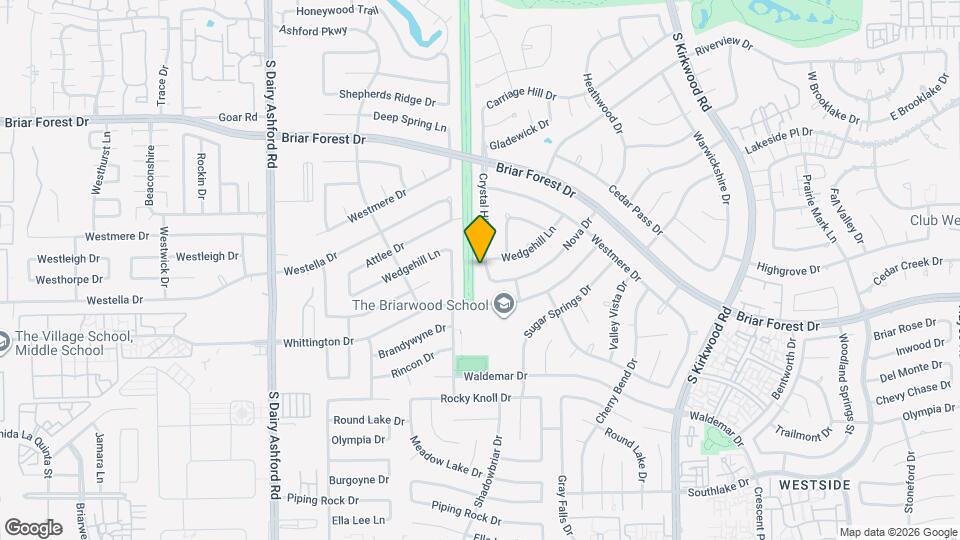 1704 Crystal Hills Dr Map and Location Details