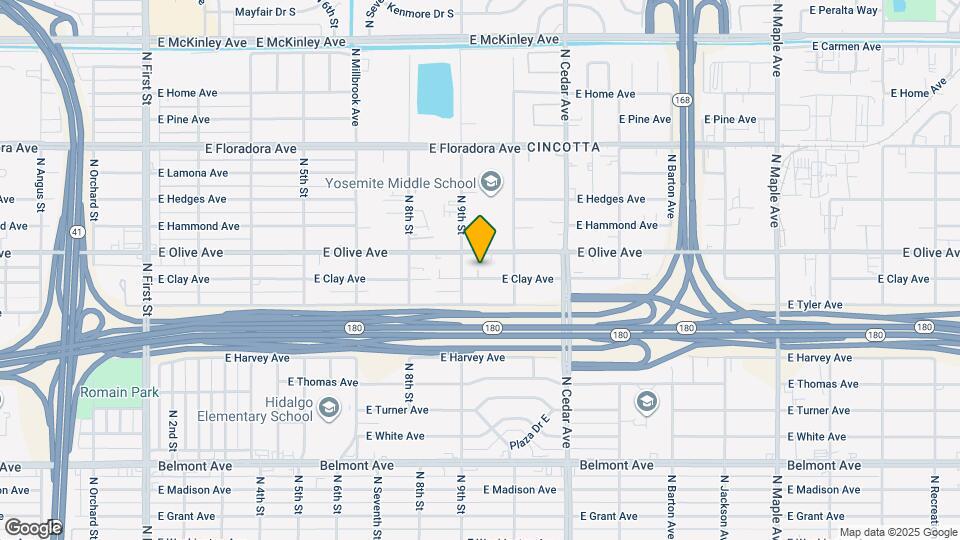 3935 E Clay Ave Map and Location Details
