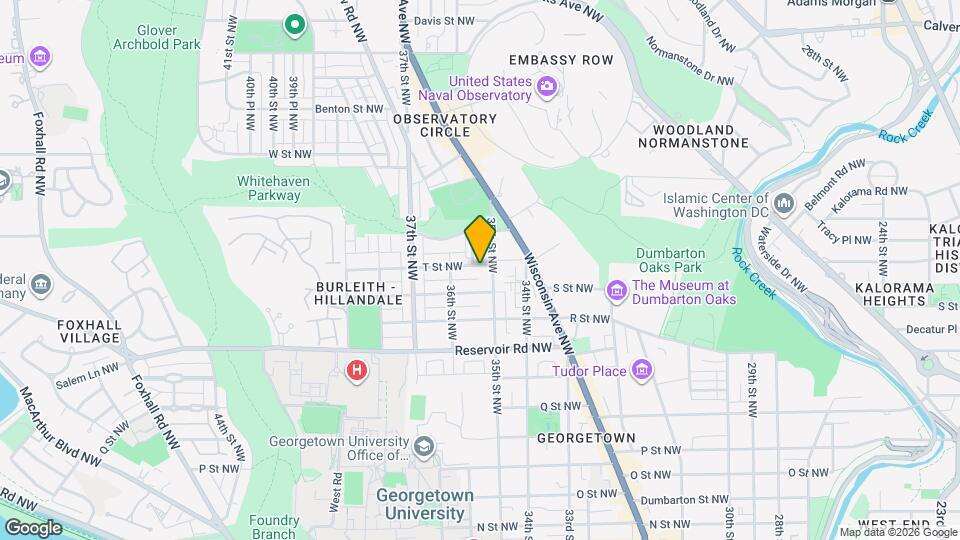 3512 T St NW Map and Location Details