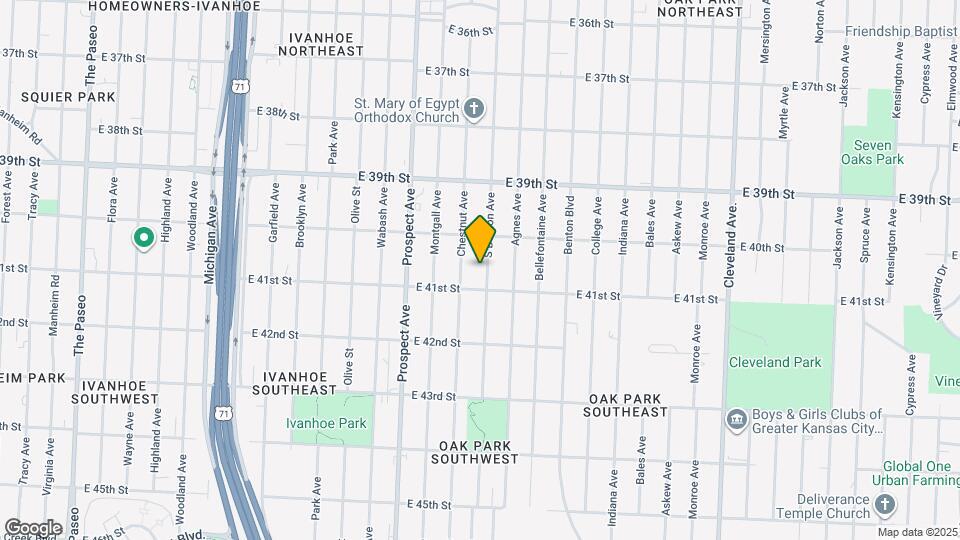 4020 S Benton Ave Map and Location Details