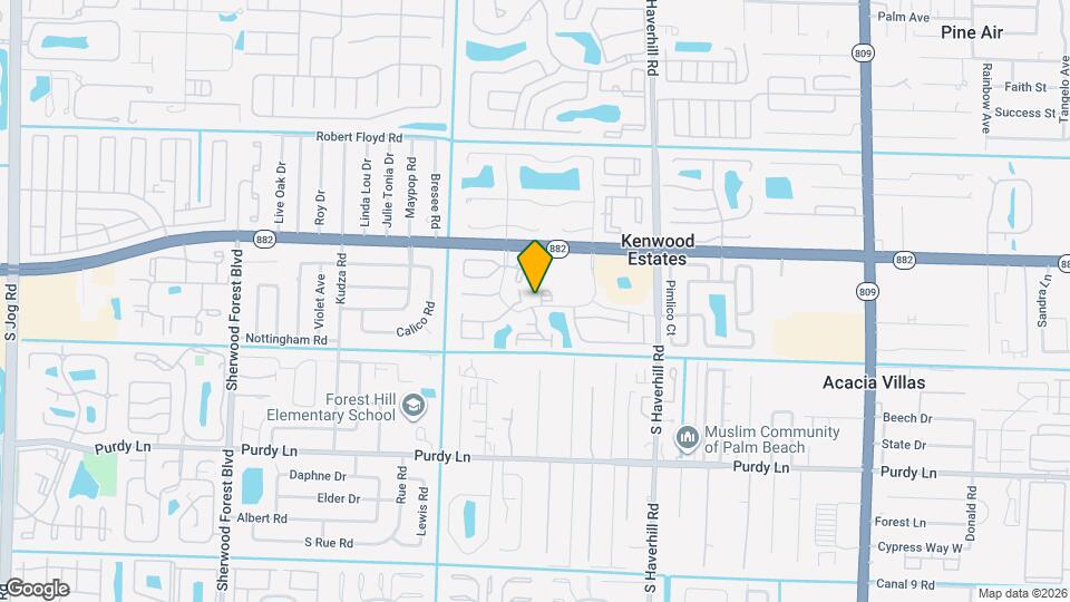 1814 Abbey Rd Map and Location Details