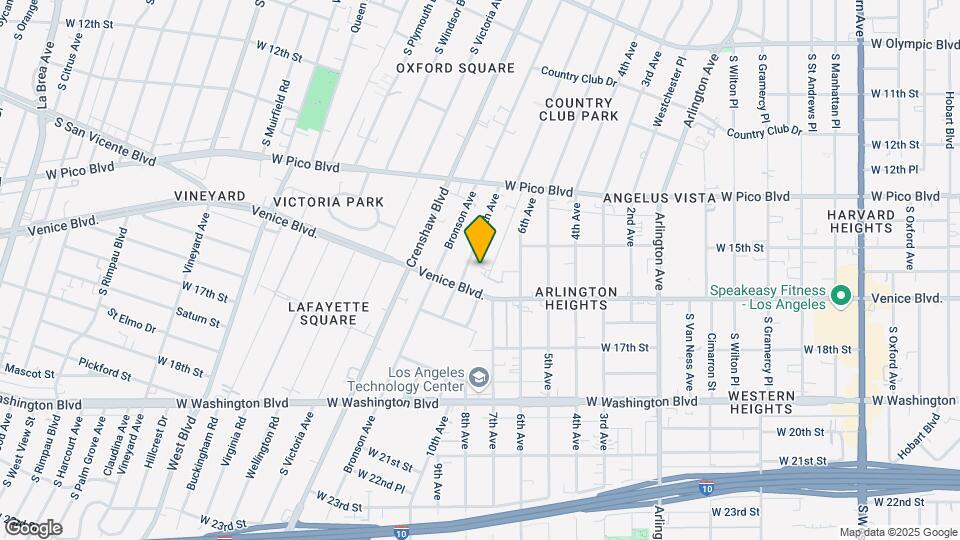 1463 S Norton Ave Mapa y Detalles de la Ubicación