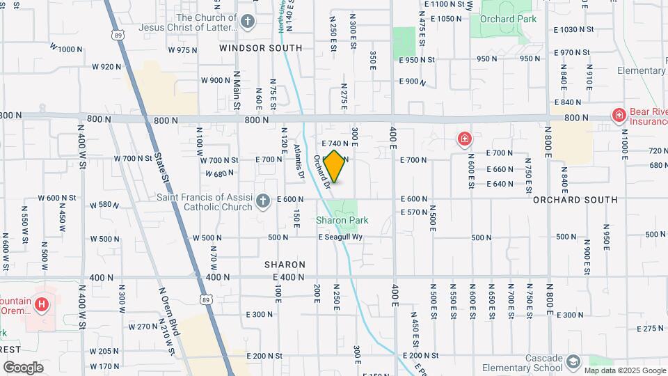 612 Orchard Dr Map and Location Details