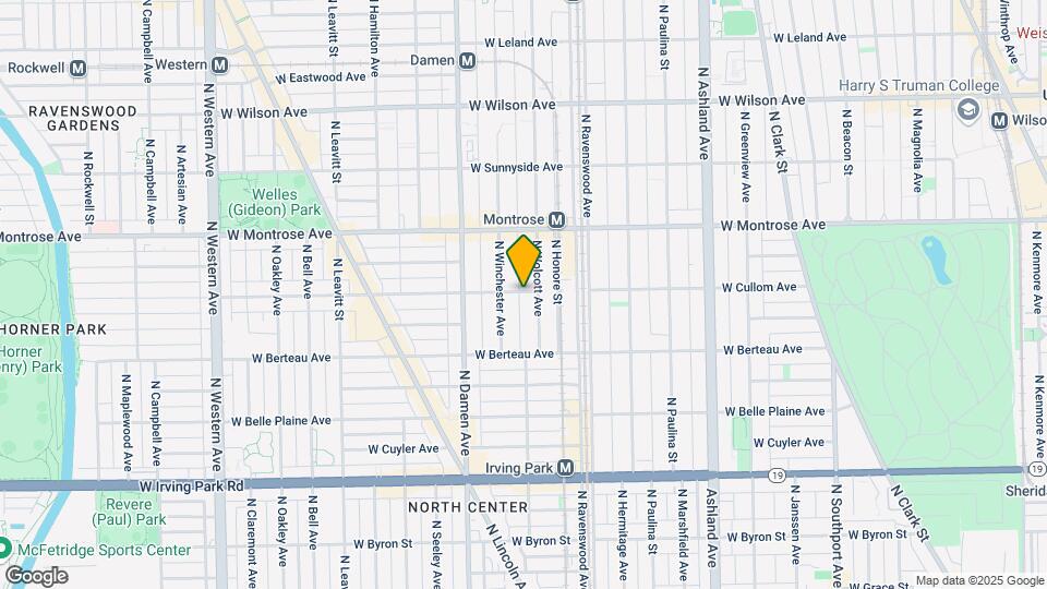 1907 W Cullom Ave Mapa y Detalles de la Ubicación