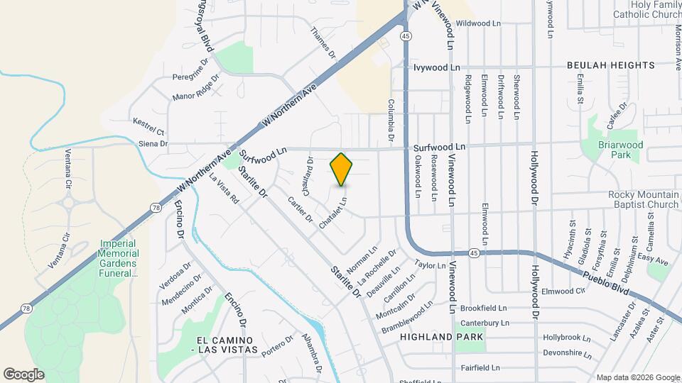 2119 Chatalet Ln Map and Location Details