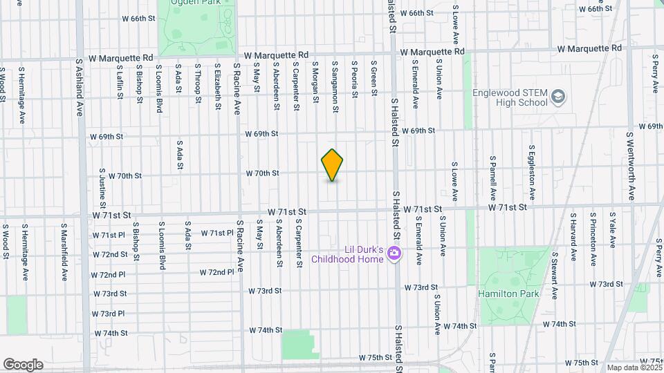 7014 S Sangamon St Map and Location Details