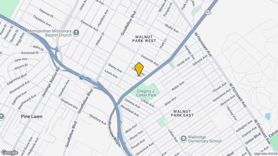 5919 Sherry Ave Map and Location Details