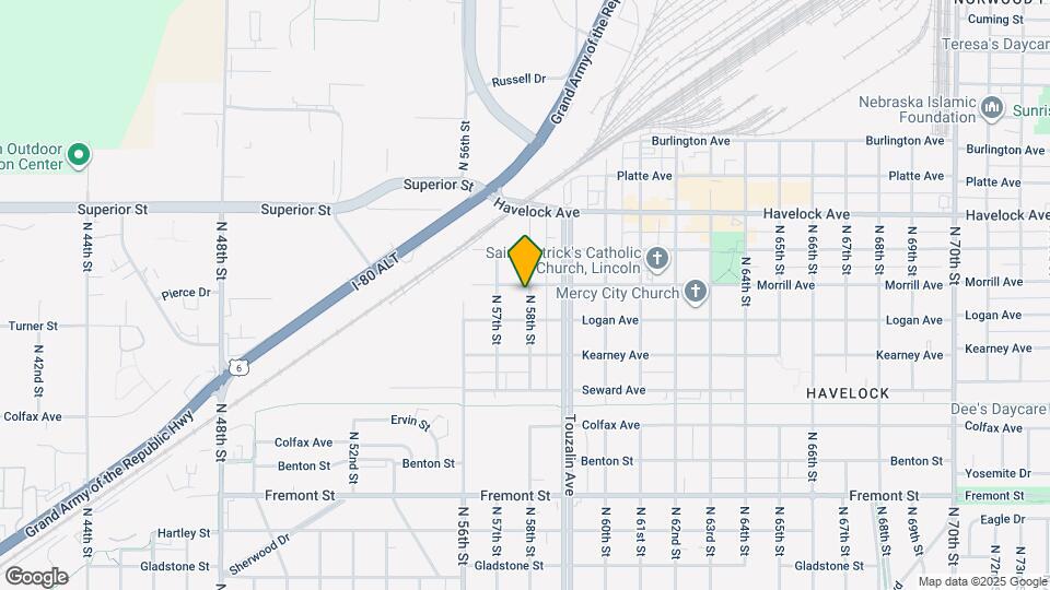 5743 Morrill Ave Map and Location Details