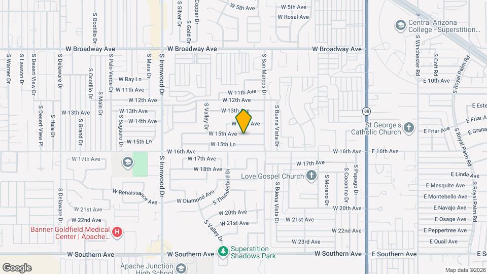 965 W 15th Ave, Unit 279 Map and Location Details