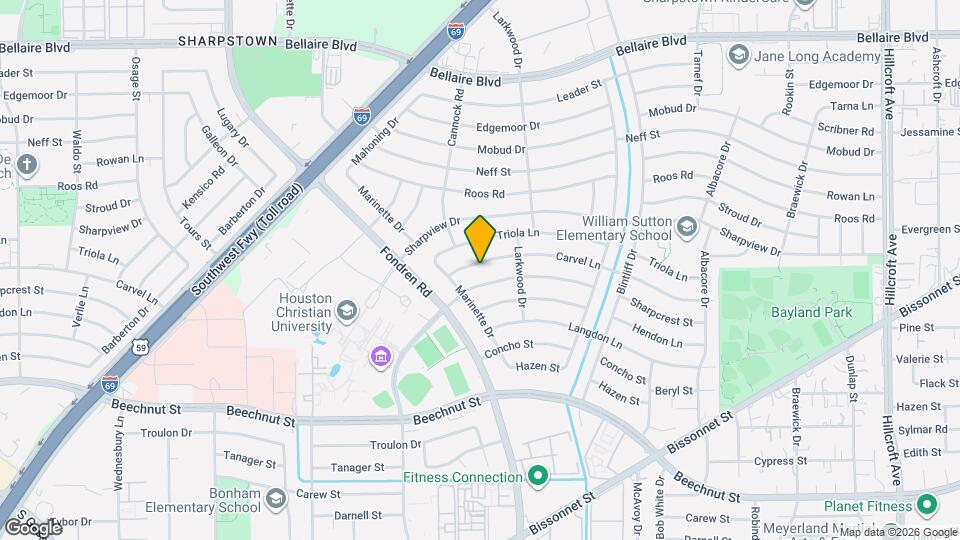 7131 Carvel Ln Map and Location Details