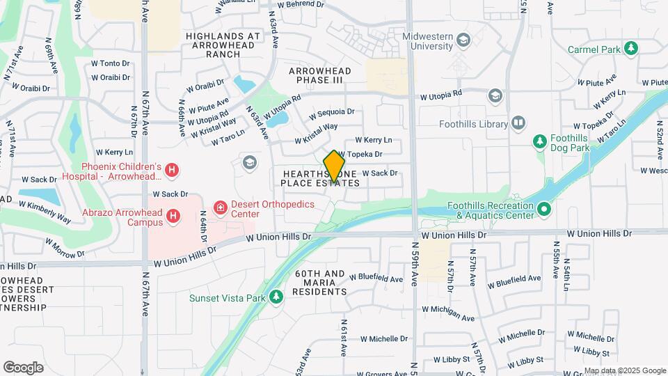 6105 W Kimberly Way Map and Location Details