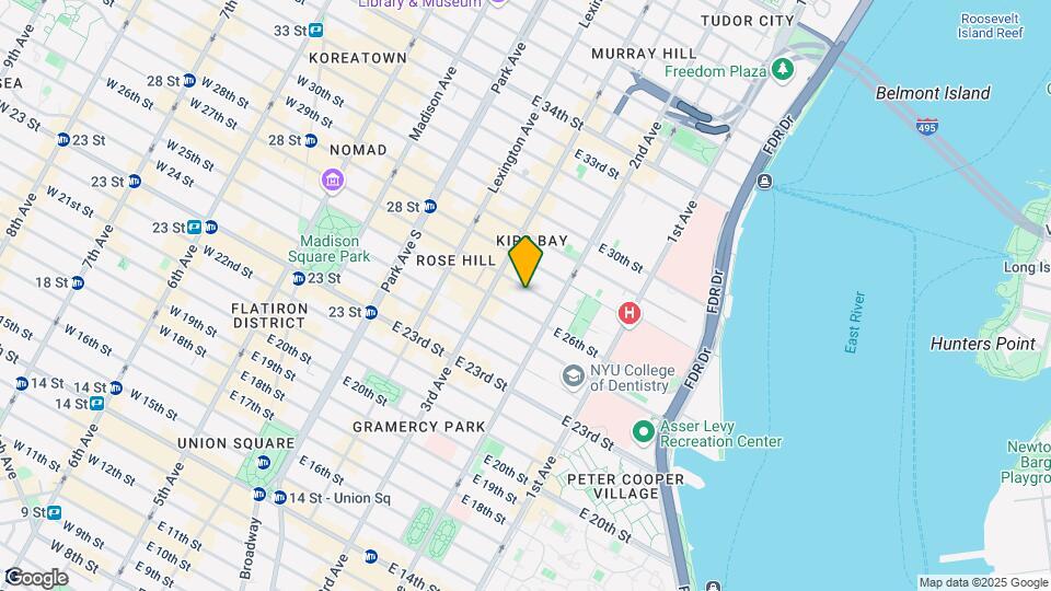 224 E 27th St Map and Location Details
