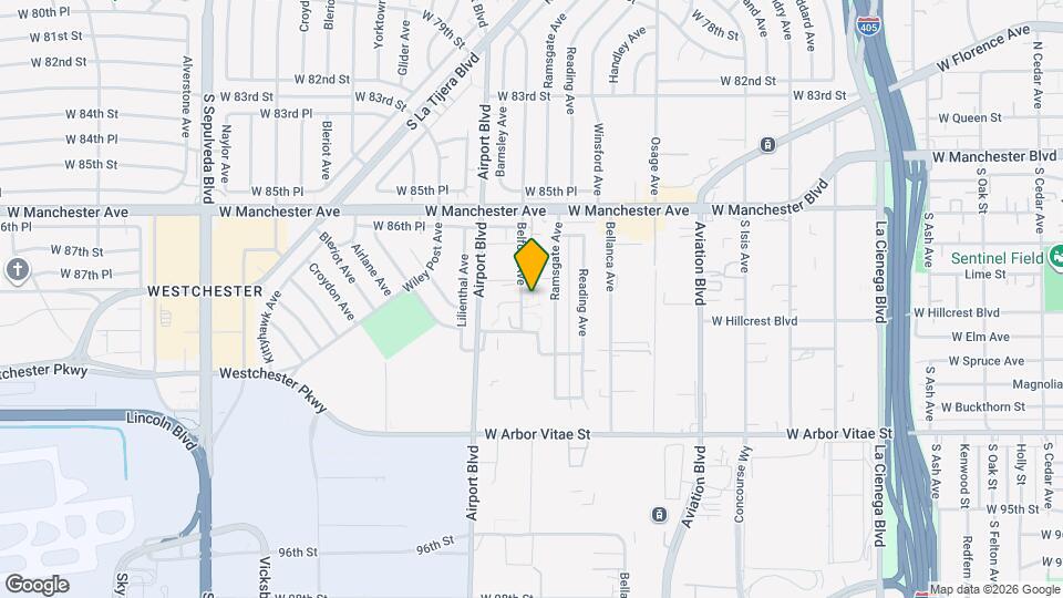 8748.5 Belford Ave Map and Location Details