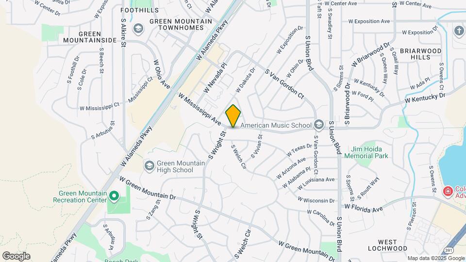 12472 W Mississippi Ave, Unit Bedroom2 Map and Location Details