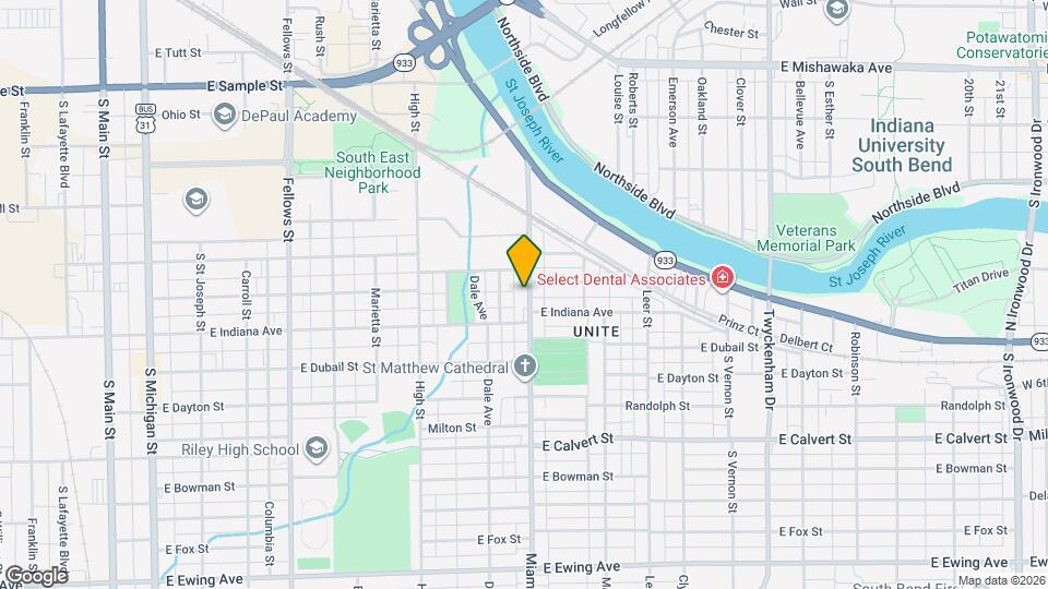 1511 Miami St Map and Location Details