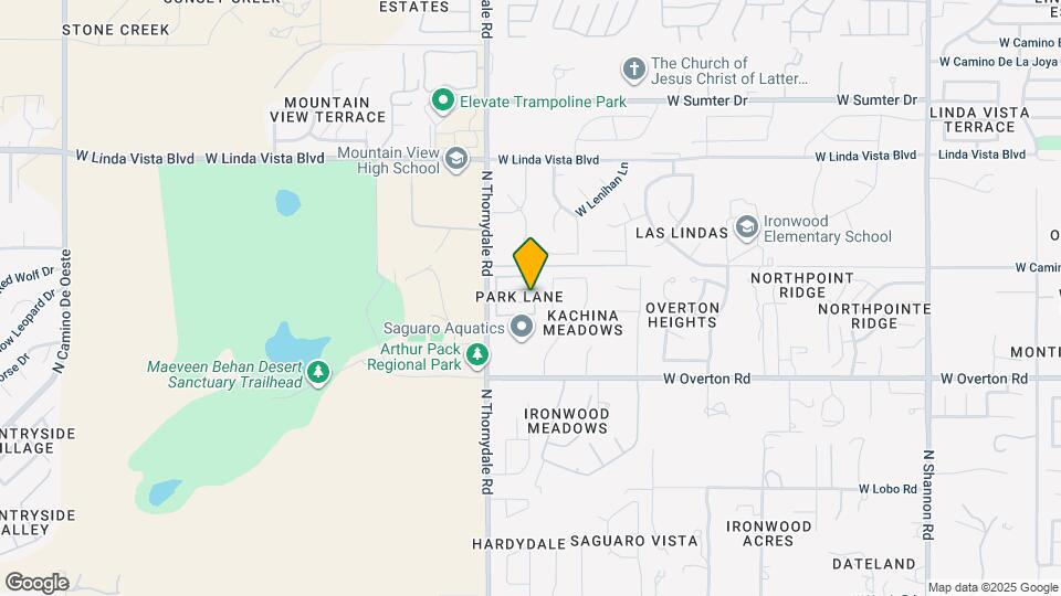 3710 W Spinnaker Ln Mapa y Detalles de la Ubicación