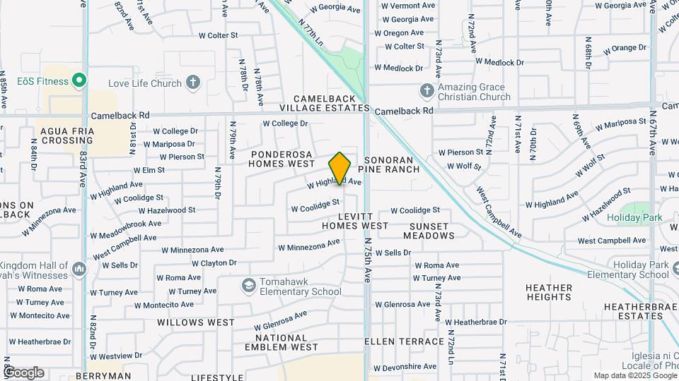 4650 N 75th Ln Map and Location Details