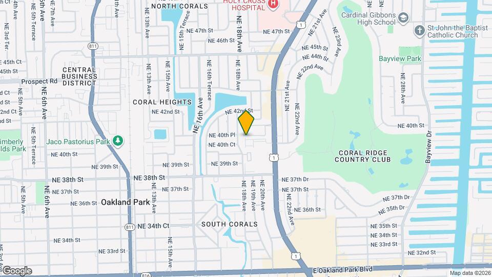 1801 Coral Heights Blvd Map and Location Details