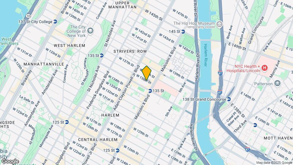 118 W 136th St Map and Location Details